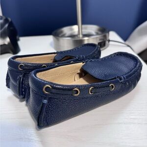 Janie and Jack Toddler boys blue loafers size 9